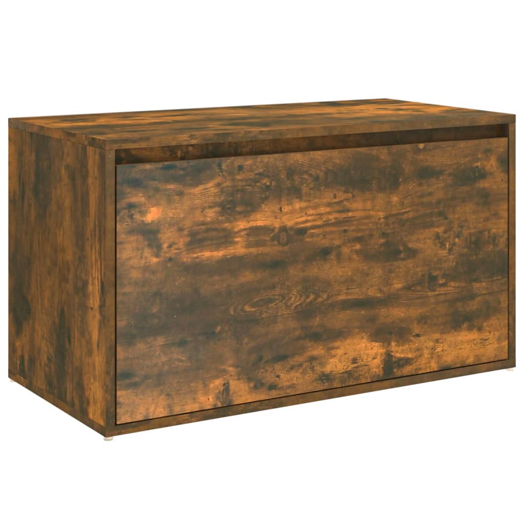 Klupa za hodnik dimljeni hrast 80x40x45 cm konstruirano drvo