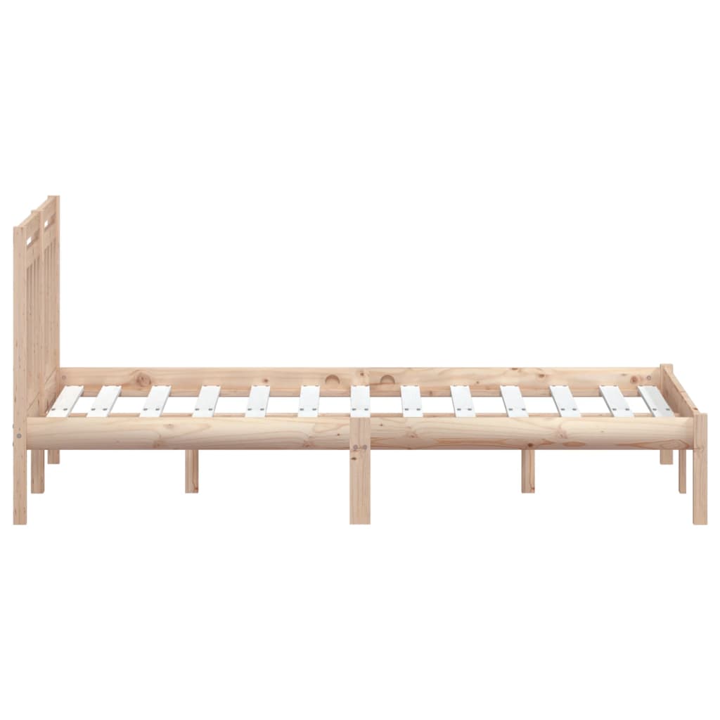 Okvir za krevet od masivnog drva 135 x 190 cm bračni