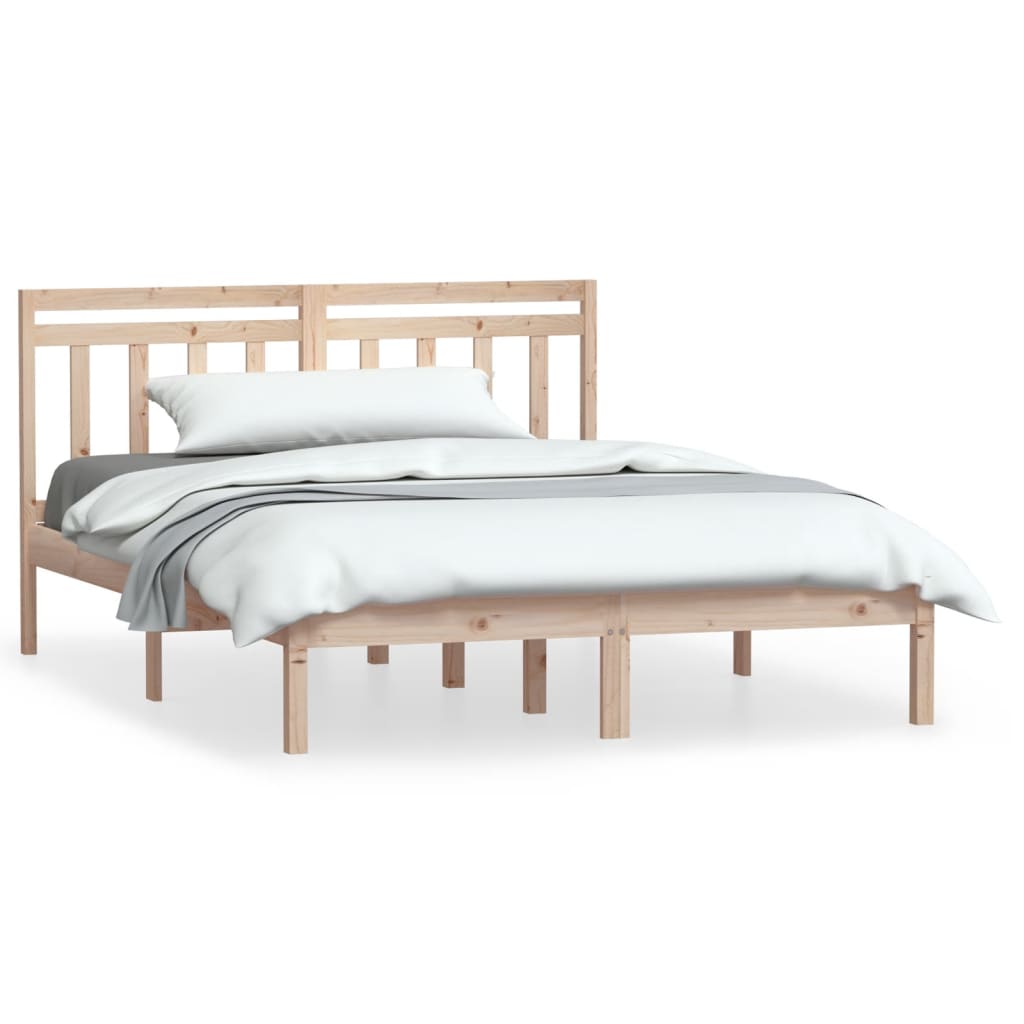 Okvir za krevet od masivne borovine 140 x 190 cm