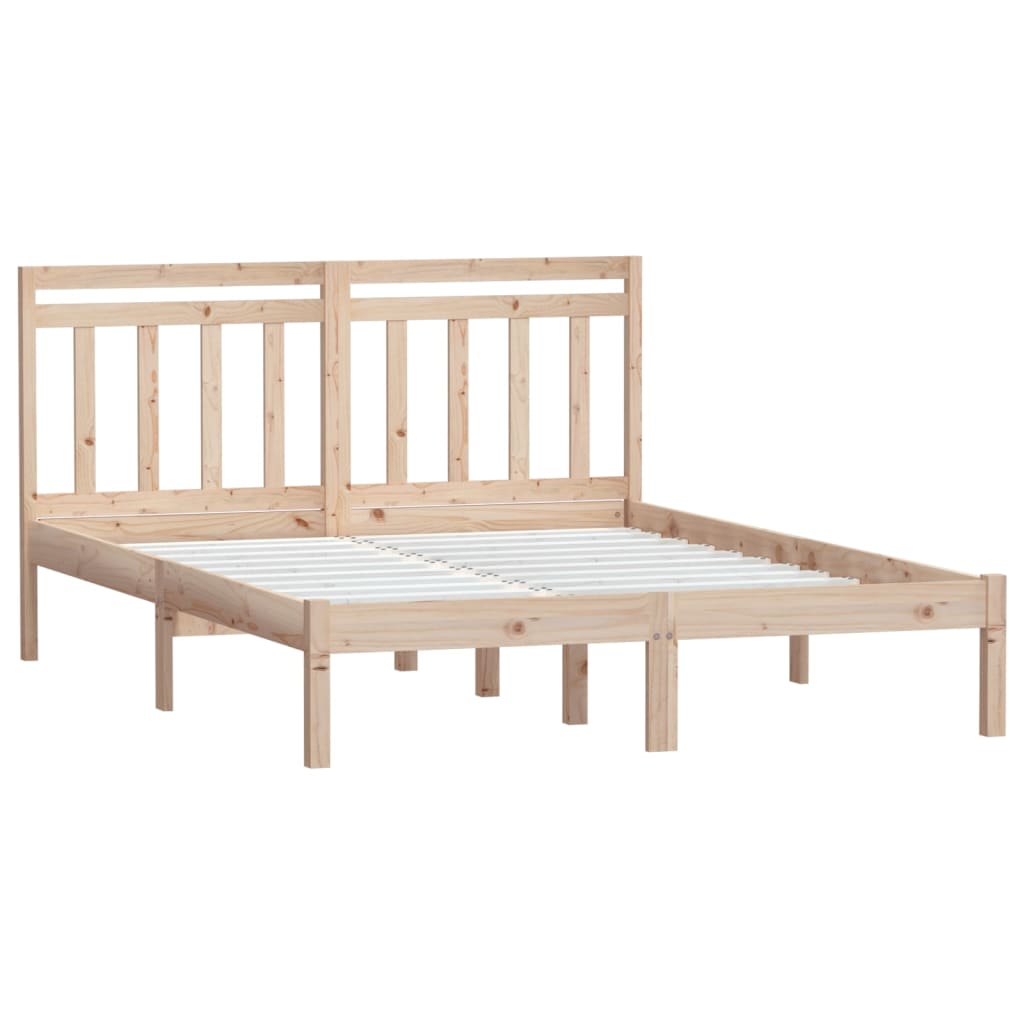 Okvir za krevet od masivne borovine 140 x 190 cm