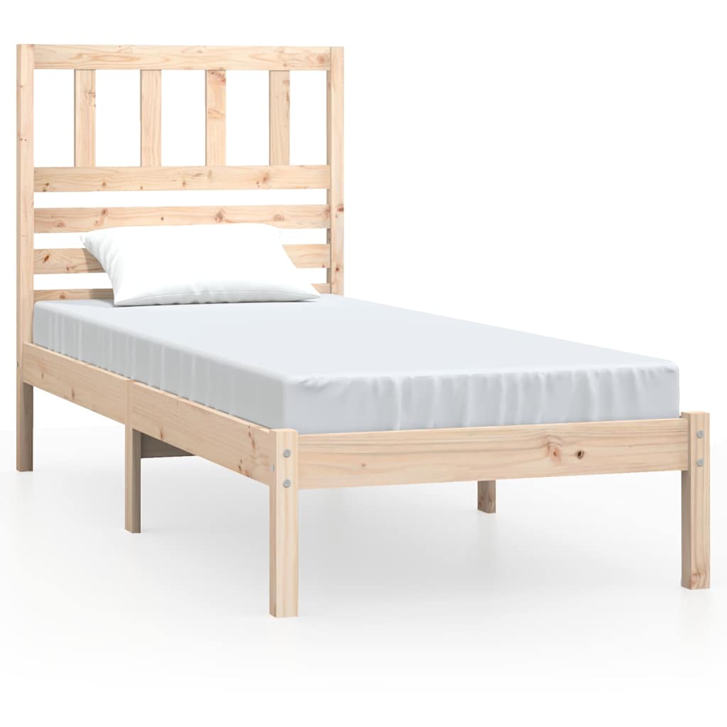 Okvir kreveta 75 x 190 cm mali od masivne borovine