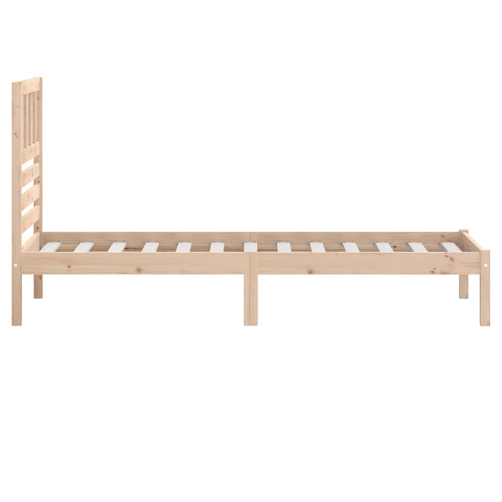 Okvir kreveta 75 x 190 cm mali od masivne borovine