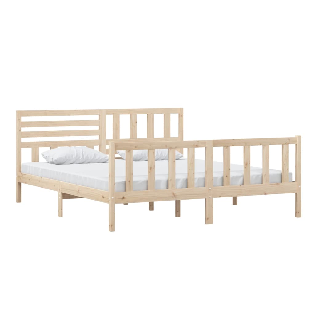 Okvir za krevet od masivnog drva 180x200 cm veliki bračni