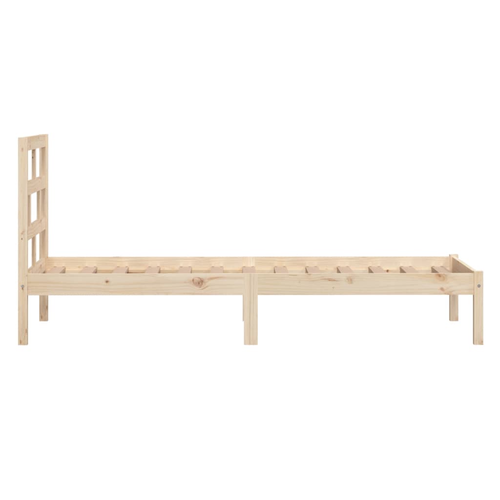 Okvir za krevet 90 x 190 cm jednokrevetni od masivnog drva