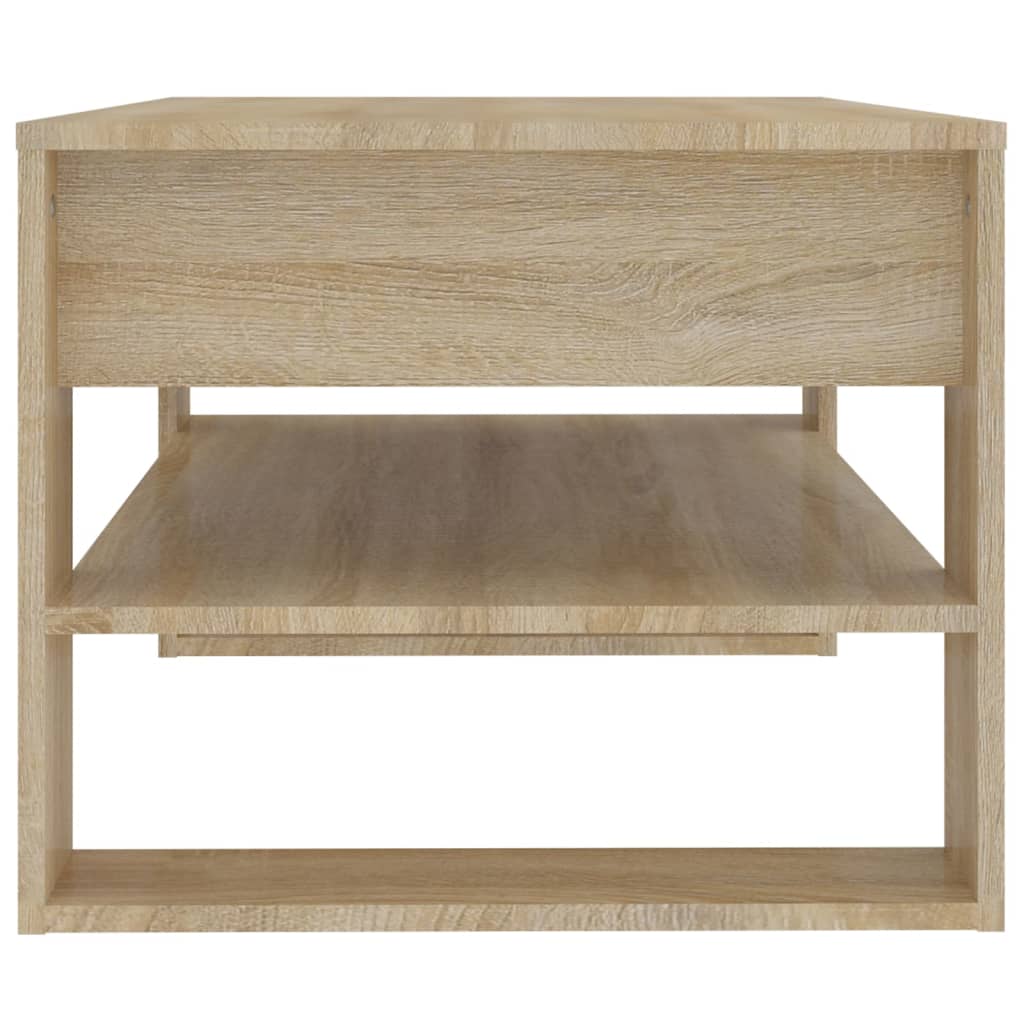 Stolić za kavu boja hrasta 102x55x45 cm konstruirano drvo