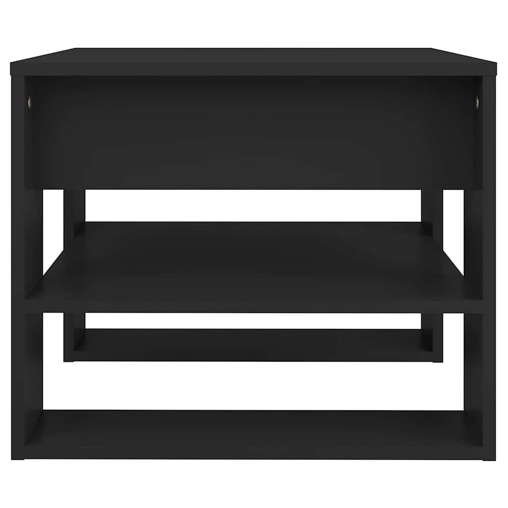 Stolić za kavu crni 55,5x55x45 cm od konstruiranog drva