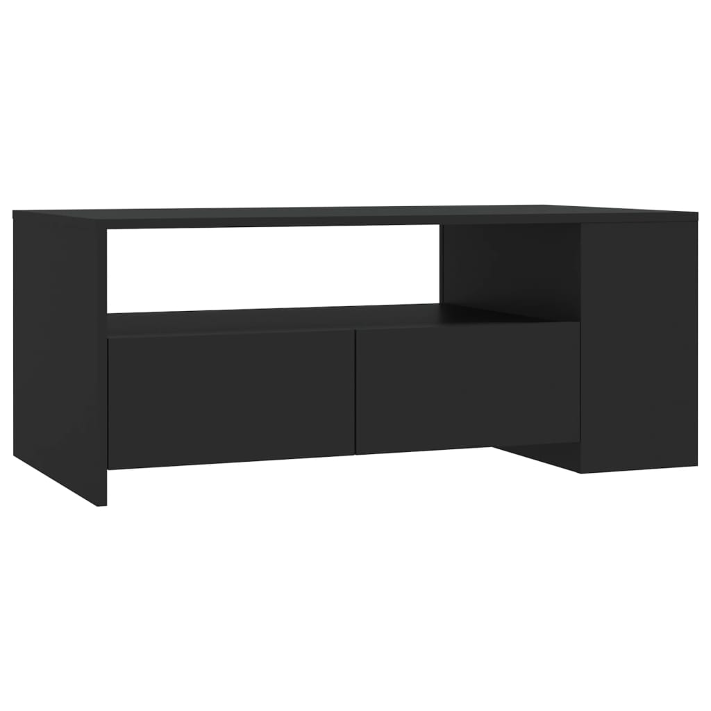 Stolić za kavu crni 102 x 55 x 42 cm od konstruiranog drva