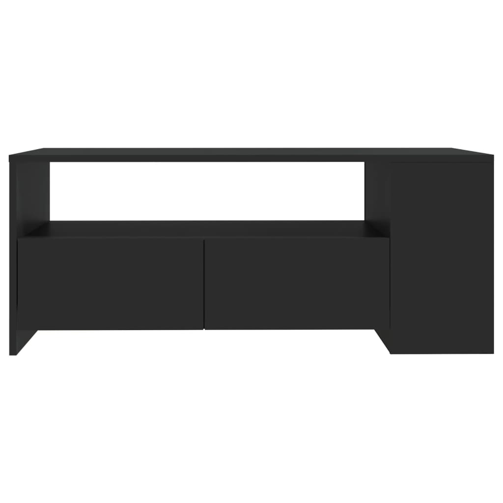 Stolić za kavu crni 102 x 55 x 42 cm od konstruiranog drva