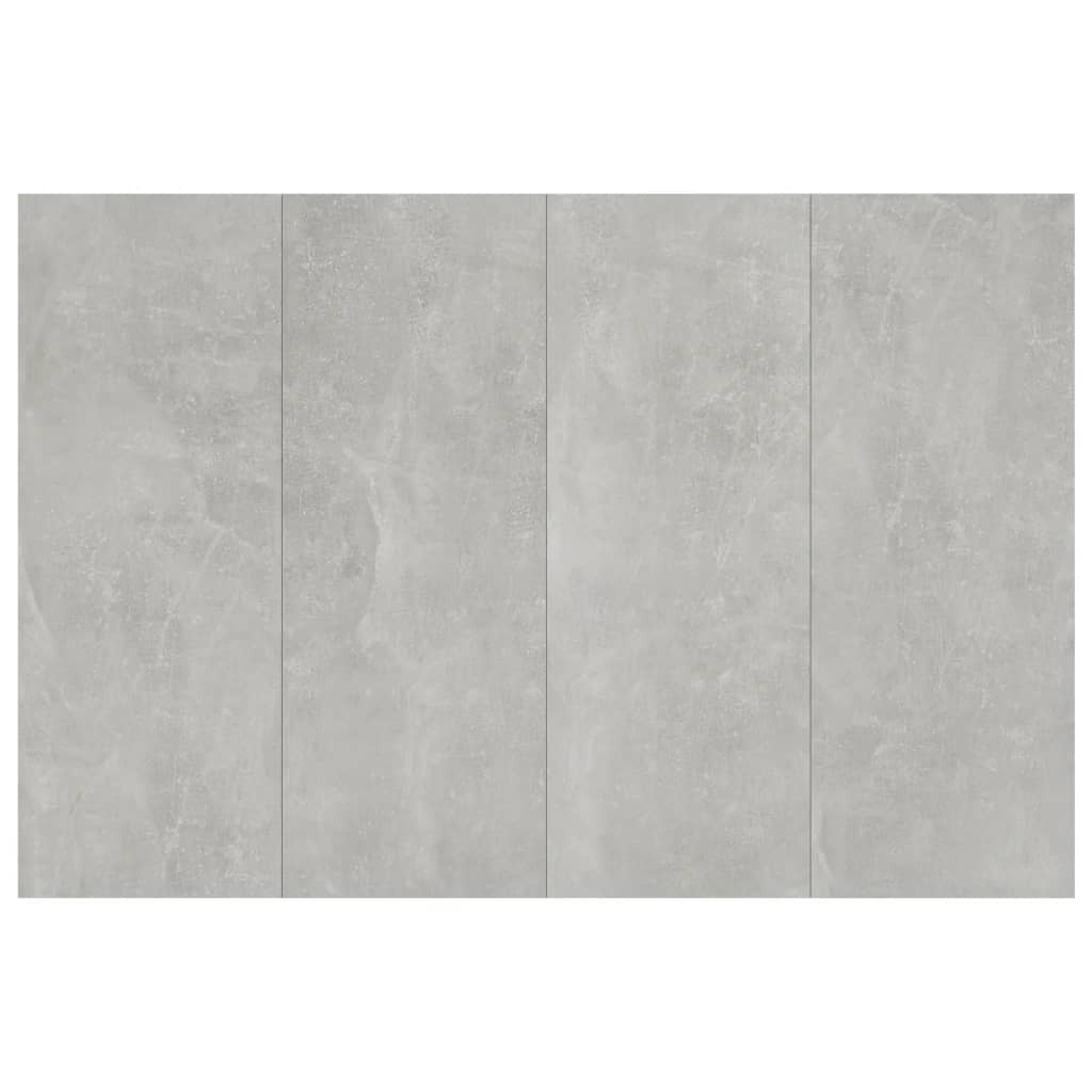 Uzglavlje za krevet siva boja betona 120 x 1,5 x 80 cm drveno