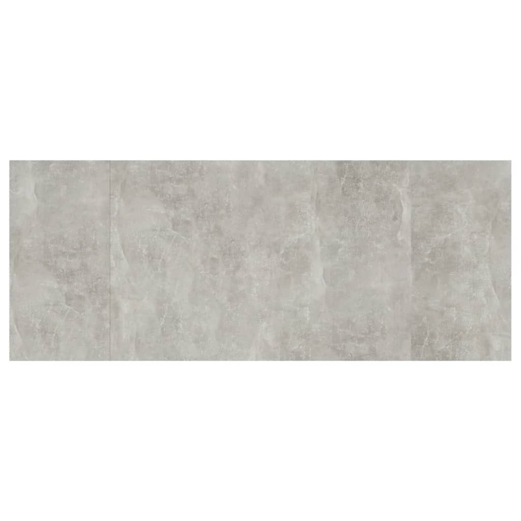 Uzglavlje za krevet siva boja betona 200 x 1,5 x 80 cm drveno