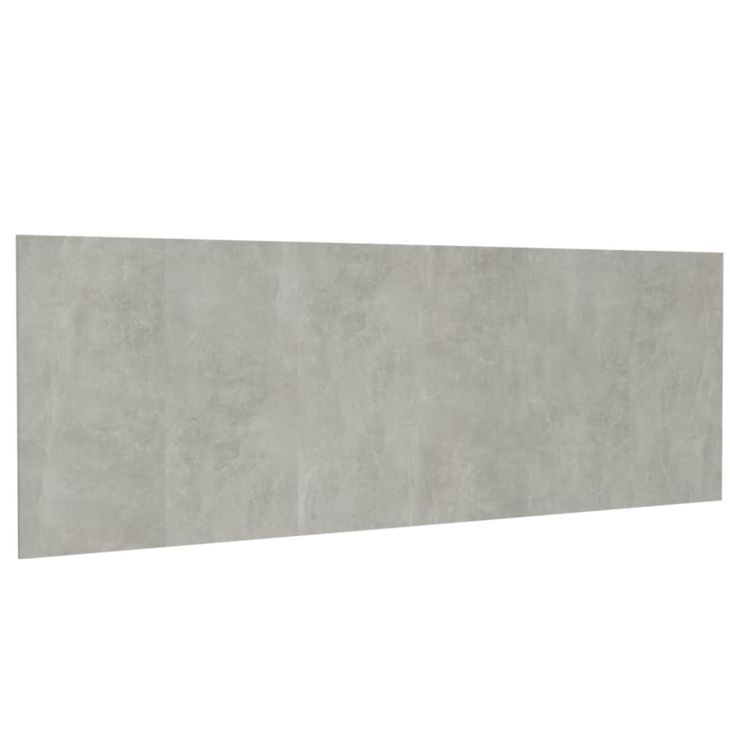 Uzglavlje za krevet siva boja betona 240 x 1,5 x 80 cm drveno
