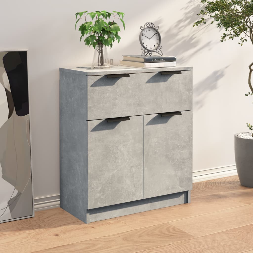 Komoda siva boja betona 60x30x70 cm od konstruiranog drva