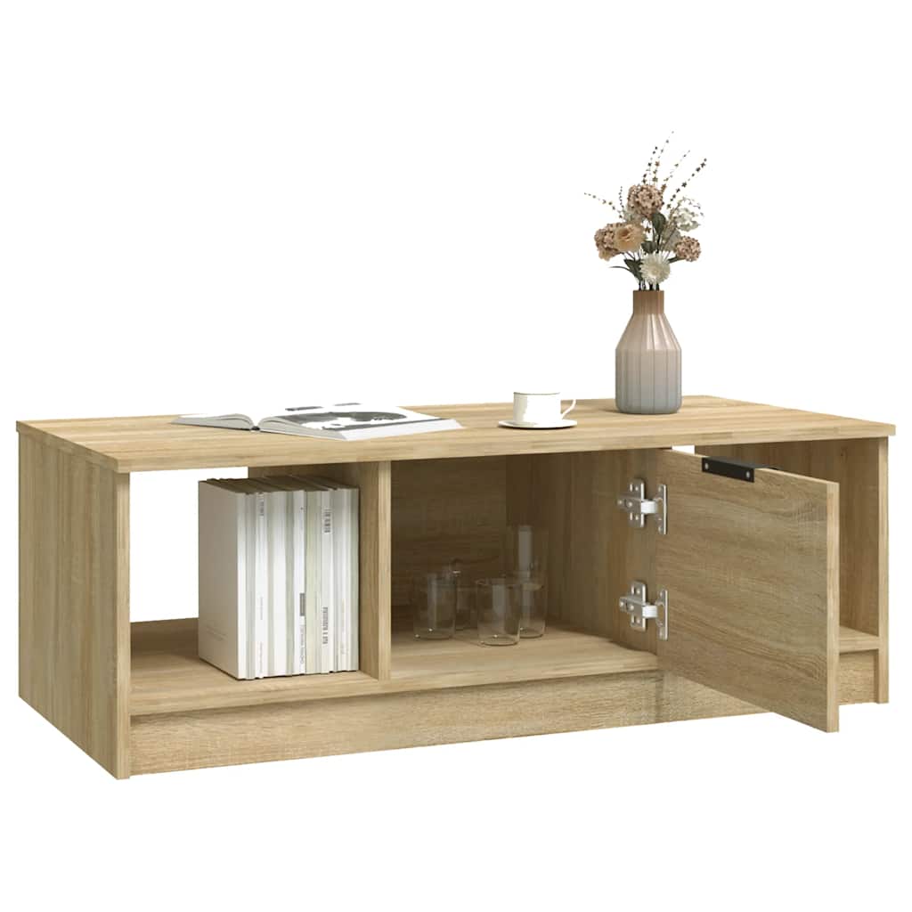 Stolić za kavu boja hrasta 102x50x36 cm konstruirano drvo
