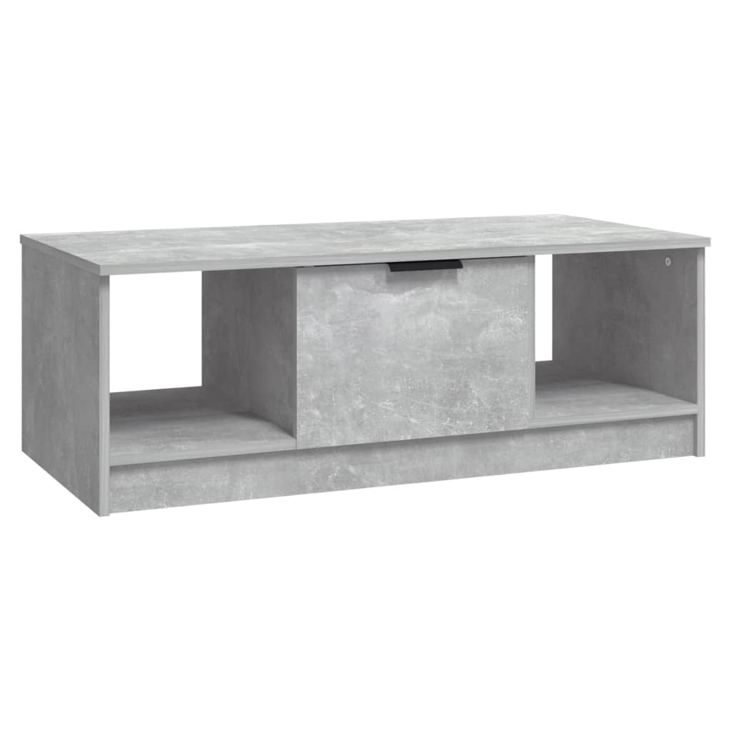 Stolić za kavu boja betona 102x50x36 cm konstruirano drvo