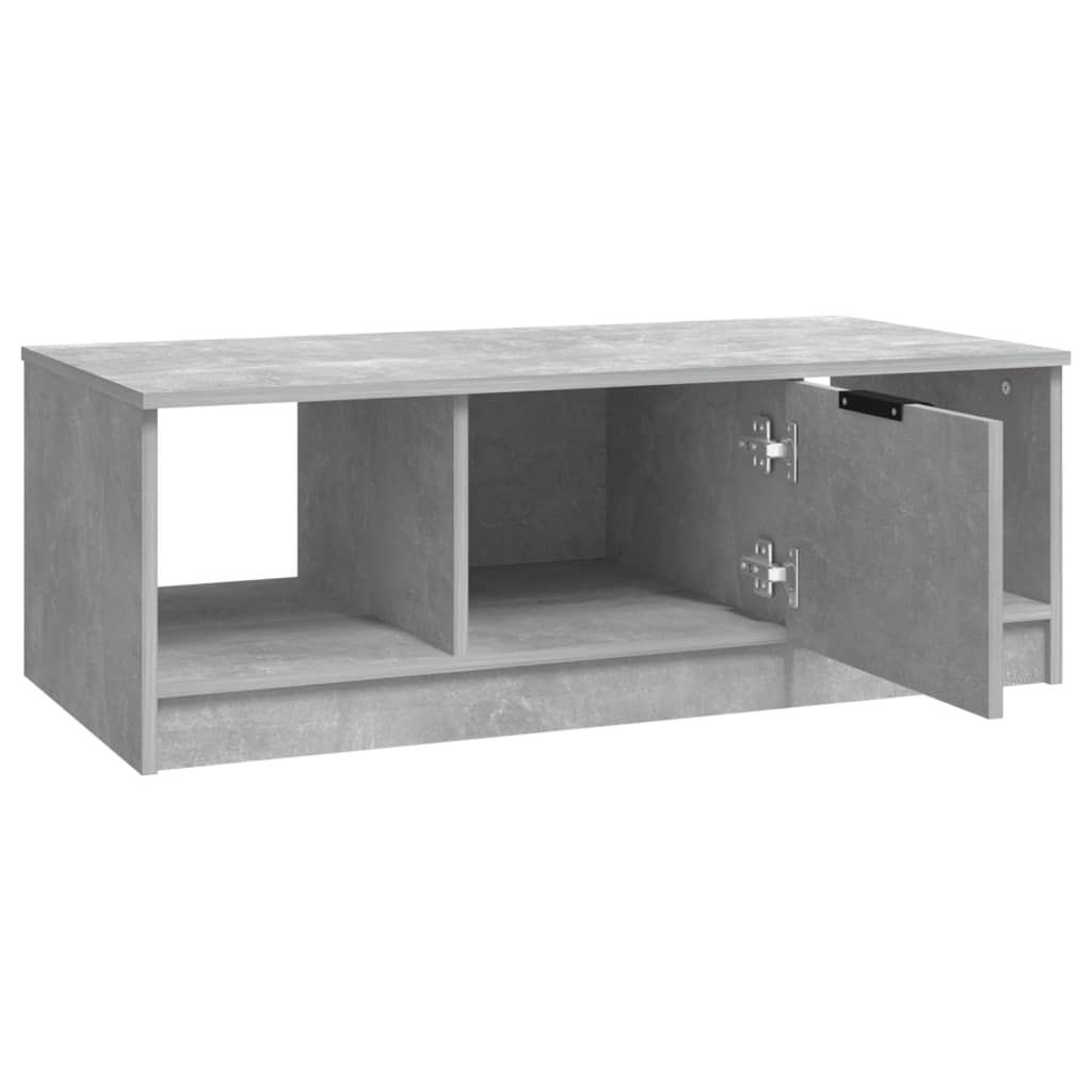 Stolić za kavu boja betona 102x50x36 cm konstruirano drvo