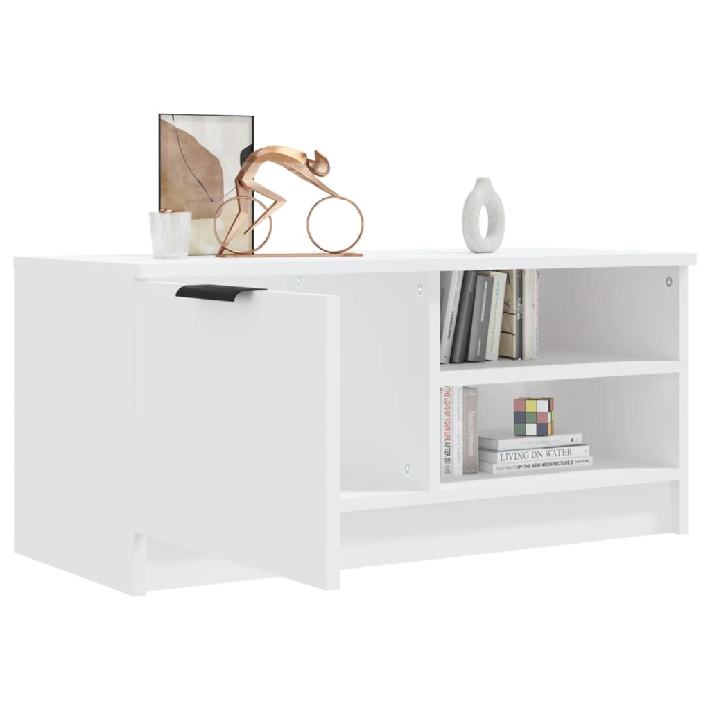 TV ormarić bijeli 80 x 35 x 36,5 cm od konstruiranog drva