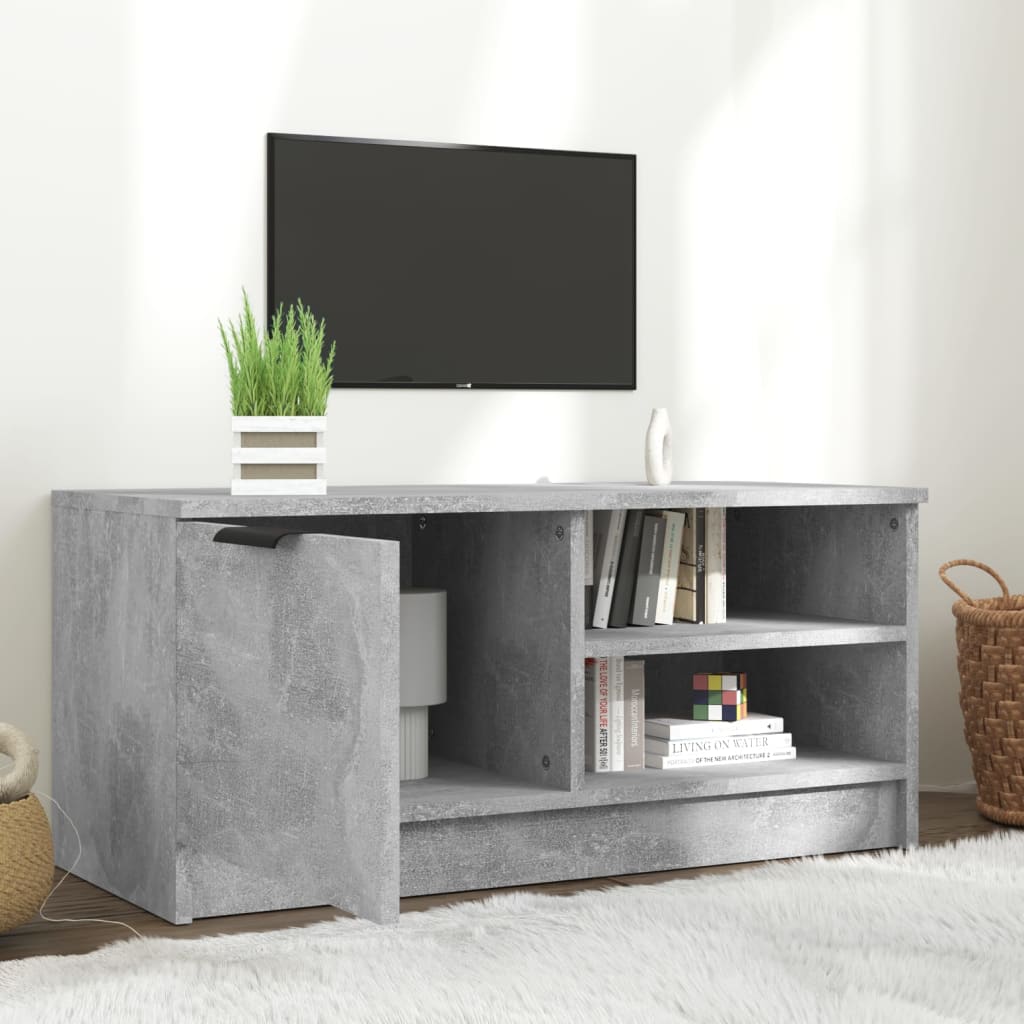 TV ormarić boja betona 80x35x36,5 cm od konstruiranog drva