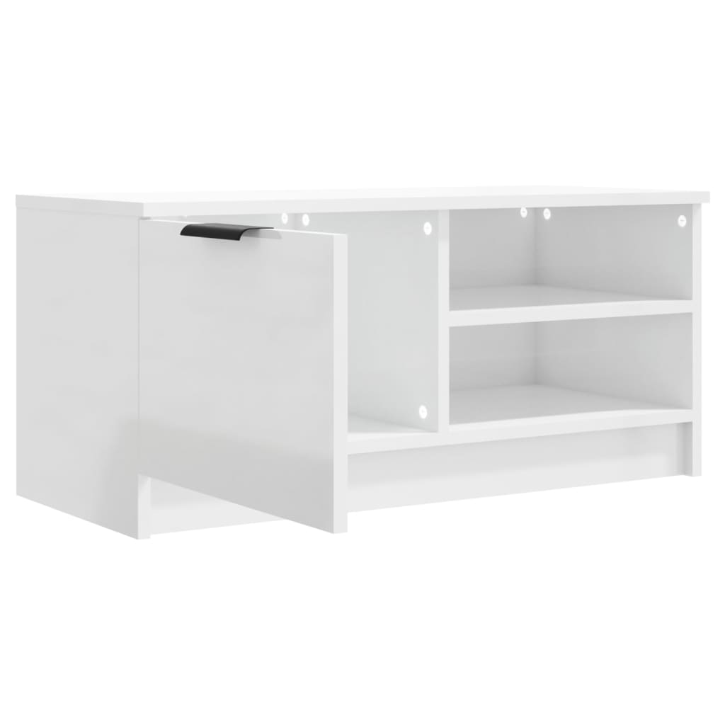 TV ormarić 2 kom sjajni bijeli 80x35x36,5 cm konstruirano drvo
