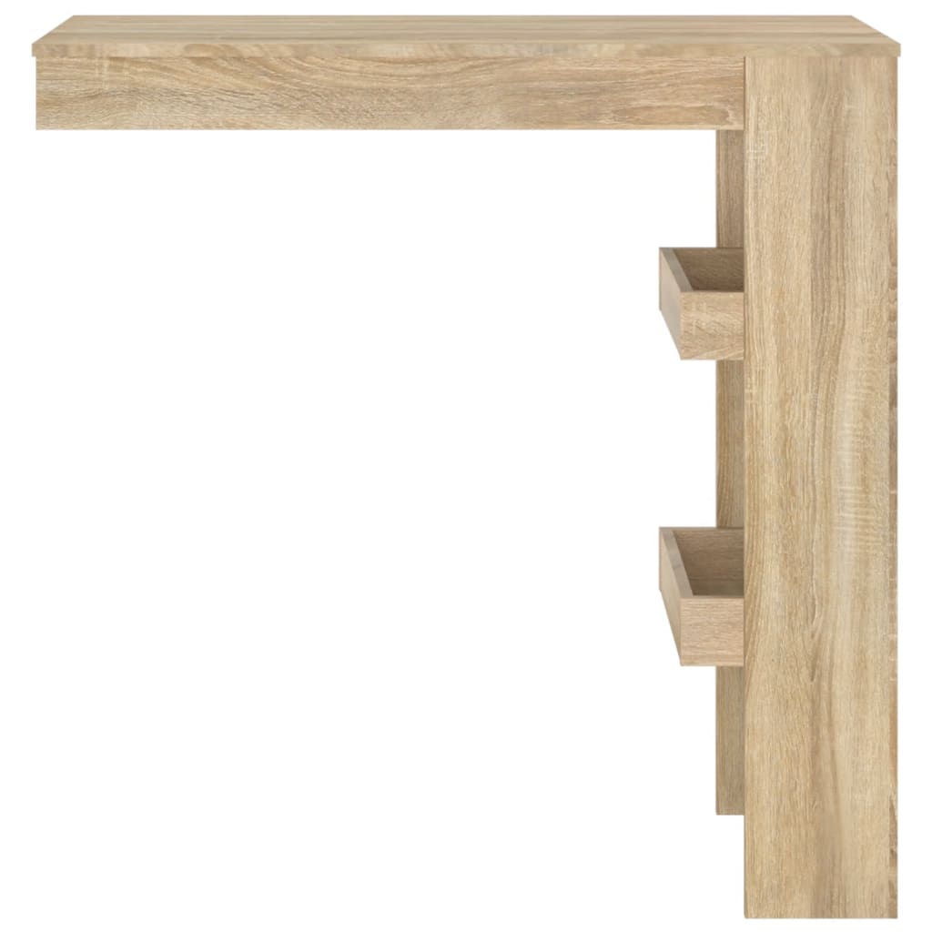 Zidni barski stol boja hrasta 102x45x103,5 cm konstruirano drvo