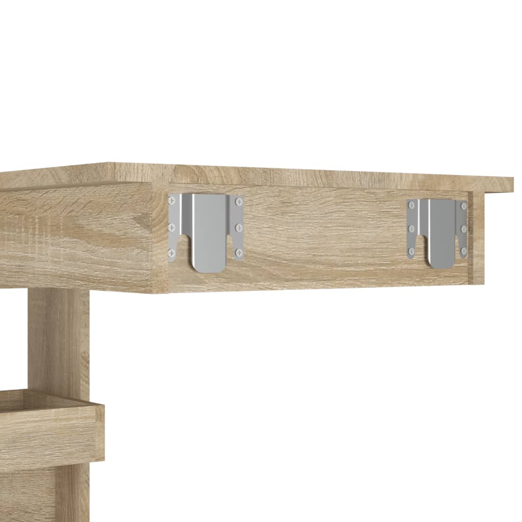 Zidni barski stol boja hrasta 102x45x103,5 cm konstruirano drvo