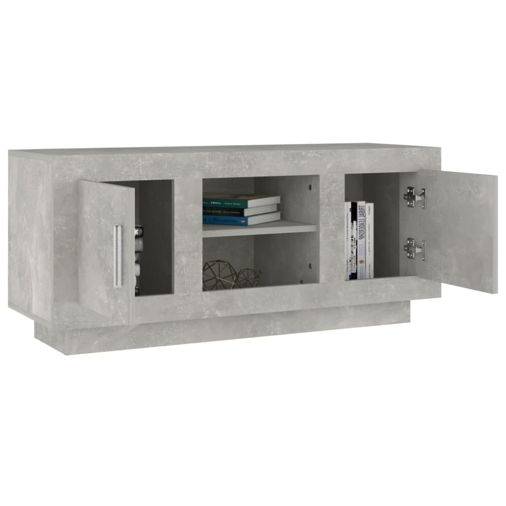 TV ormarić boja betona 102x35x45 cm od konstruiranog drva