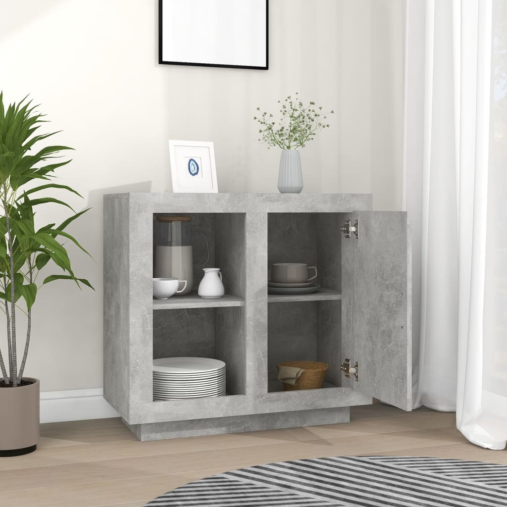 Komoda siva boja betona 80x40x75 cm