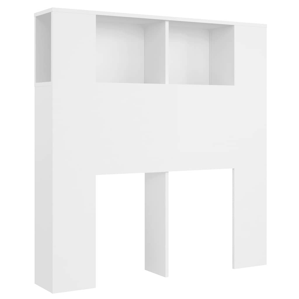 Ormarić s uzglavljem bijeli 100x18,5x102,5 cm