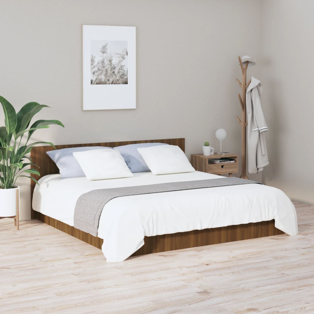 Uzglavlje za krevet boja smeđeg hrasta 200 x 1,5 x 80 cm drveno