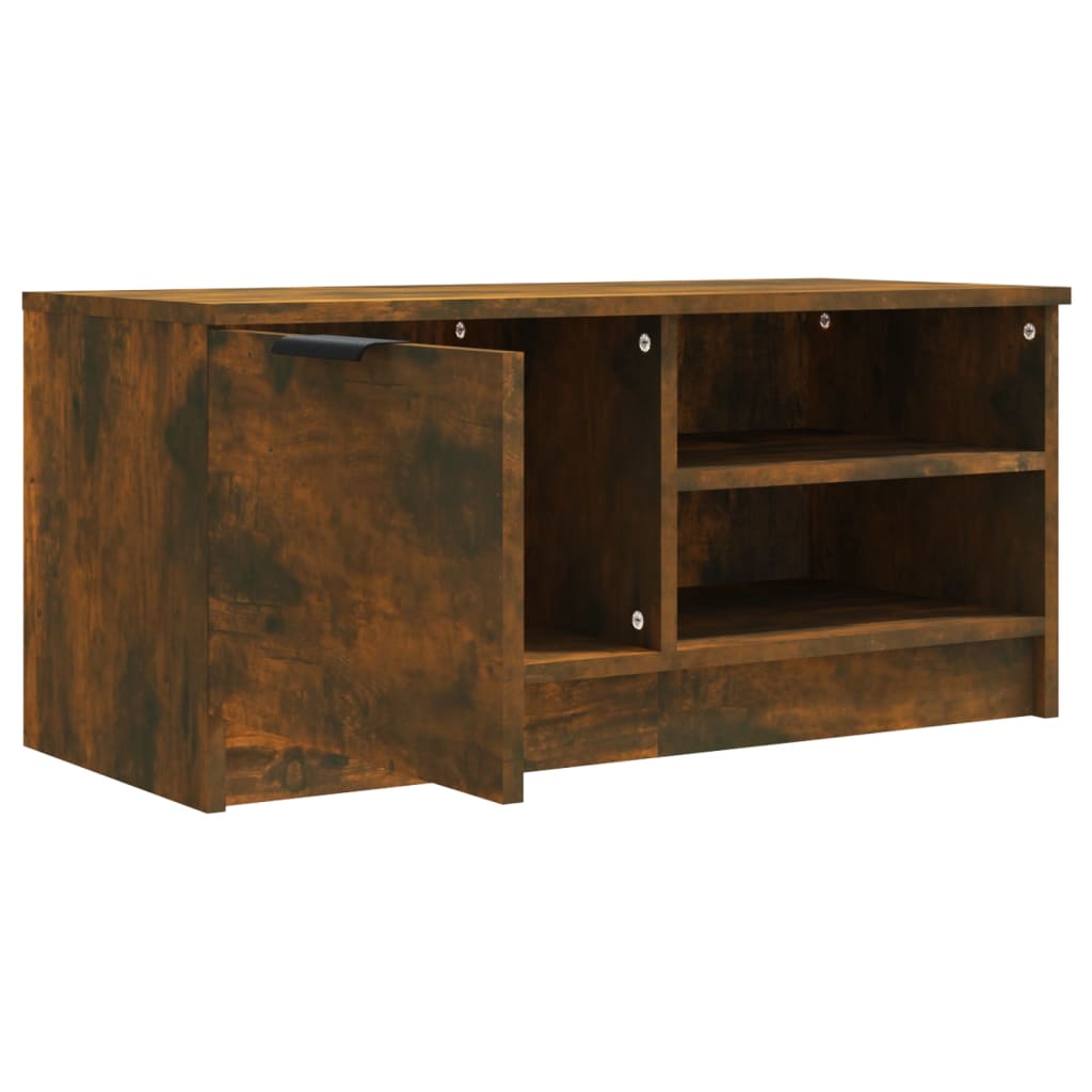 TV ormarić boja dimljenog hrasta 80x35x36,5cm konstruirano drvo