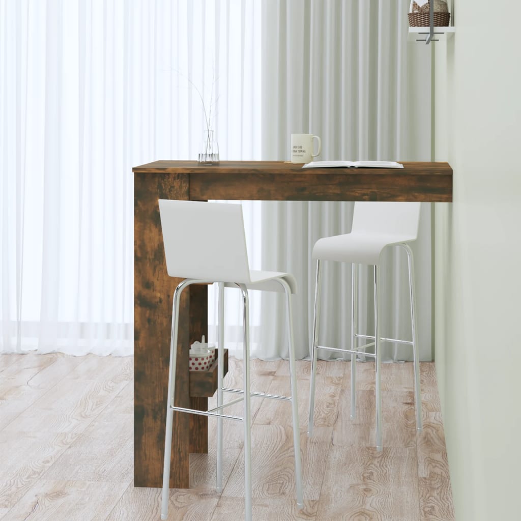 Zidni barski stol boja hrasta 102x45x103,5 cm konstruirano drvo