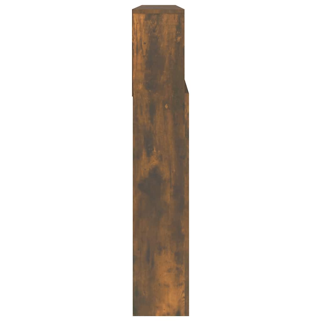Uzglavlje s ormarićem boja dimljenog hrasta 220 x 19 x 103,5 cm