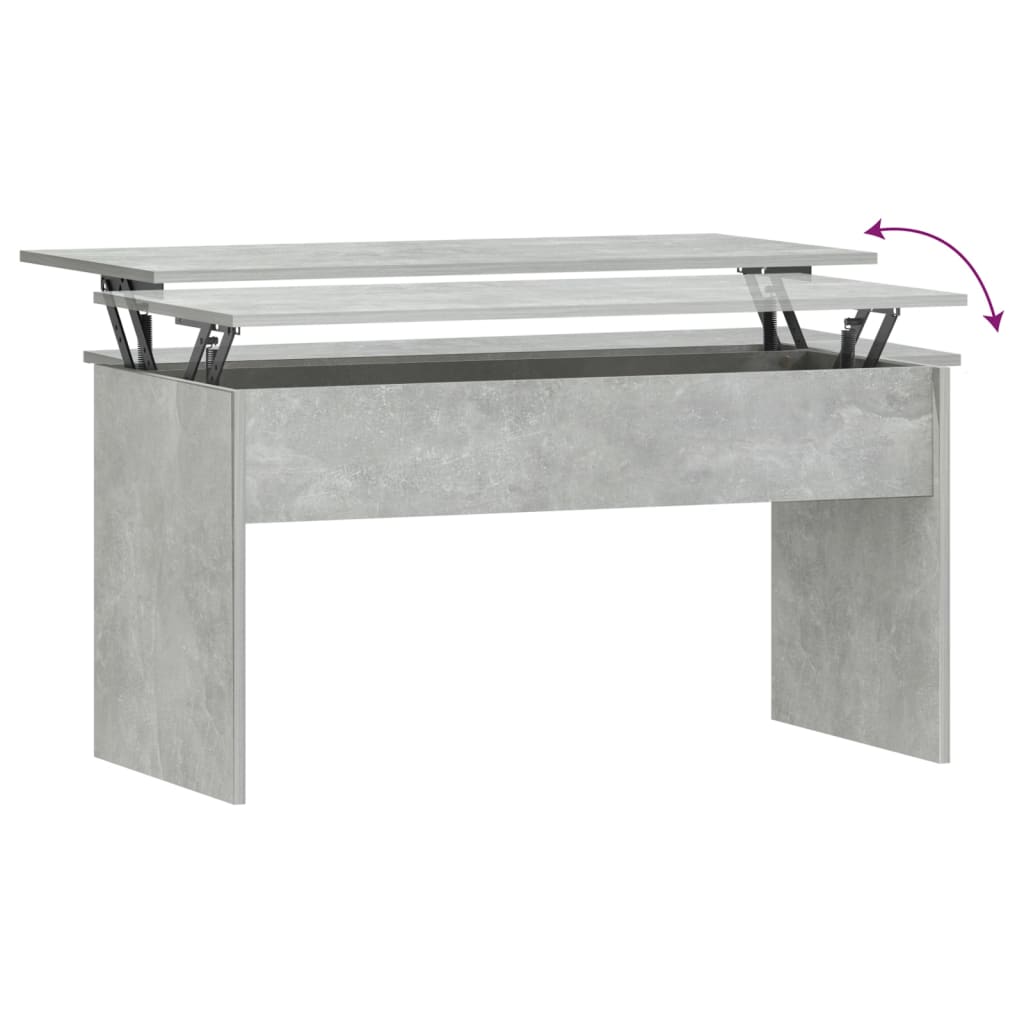 Stolić za kavu boja betona 102x50,5x52,5 cm konstruirano drvo