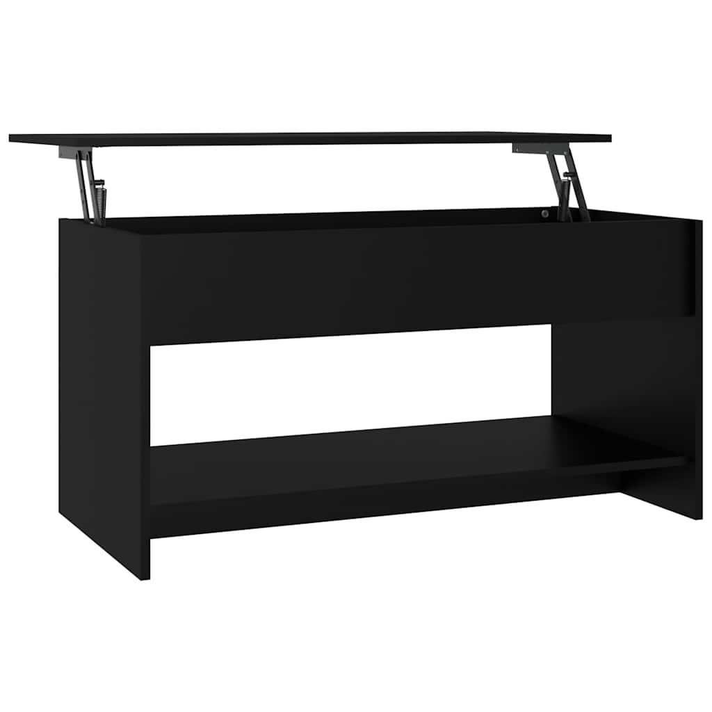 Stolić za kavu crni 102 x 50 x 52,5 cm od konstruiranog drva
