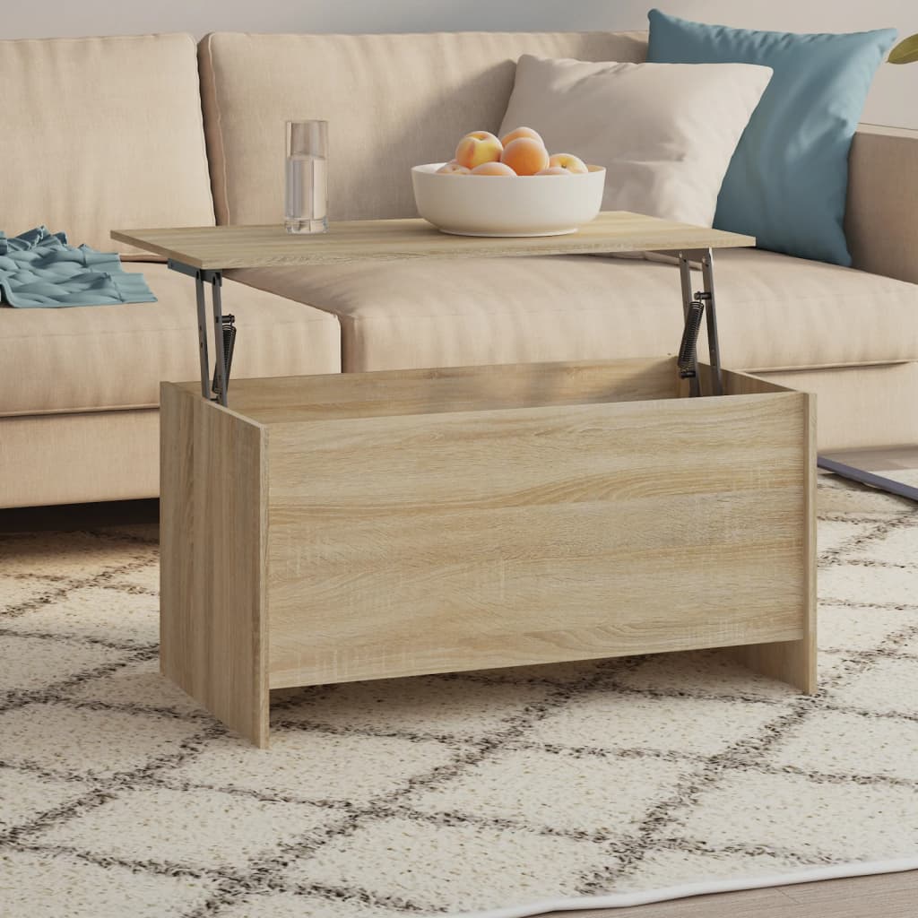 Stolić za kavu boja hrasta 102x55,5x52,5 cm konstruirano drvo