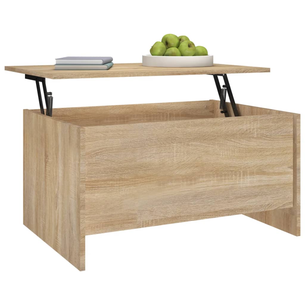 Stolić za kavu boja hrasta 80x55,5x41,5 cm konstruirano drvo