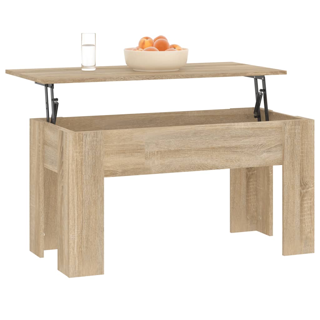 Stolić za kavu boja hrasta 101x49x52 cm konstruirano drvo
