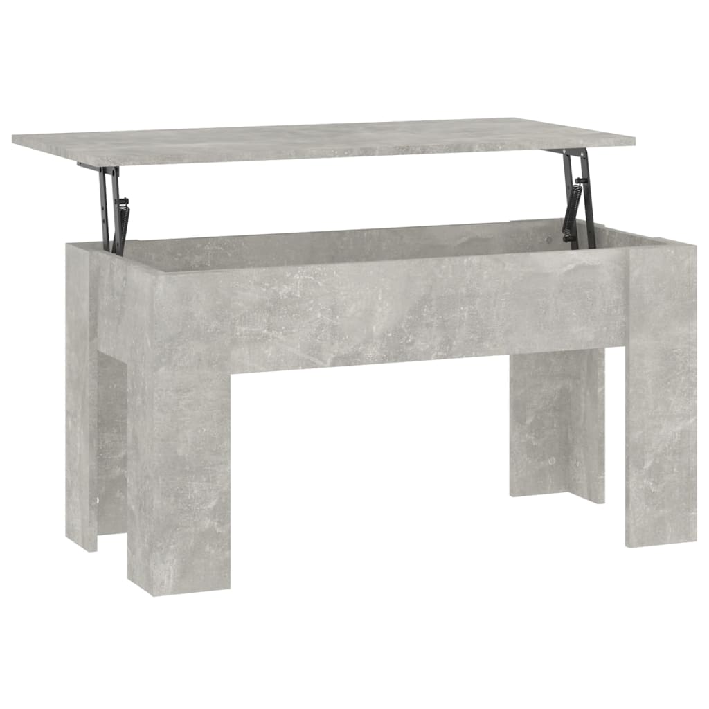 Stolić za kavu boja betona 101x49x52 cm konstruirano drvo