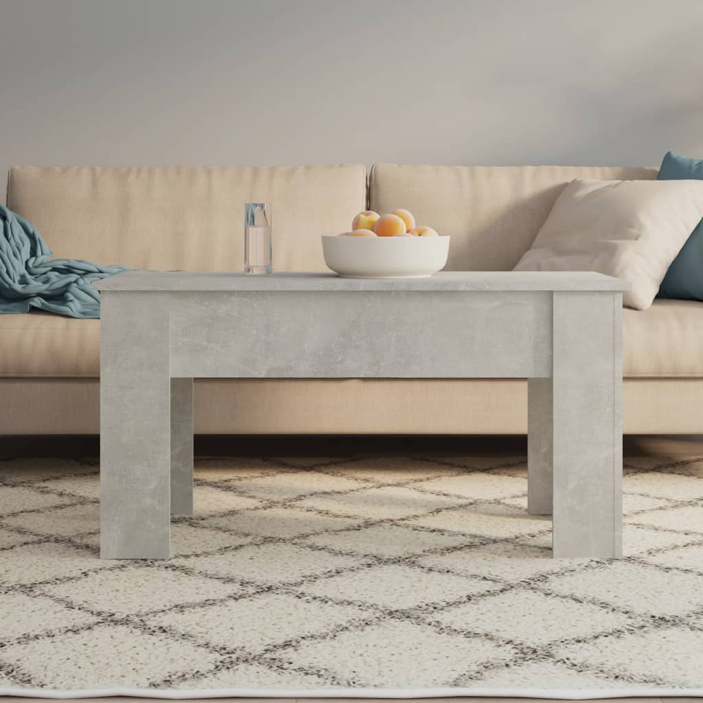 Stolić za kavu boja betona 101x49x52 cm konstruirano drvo