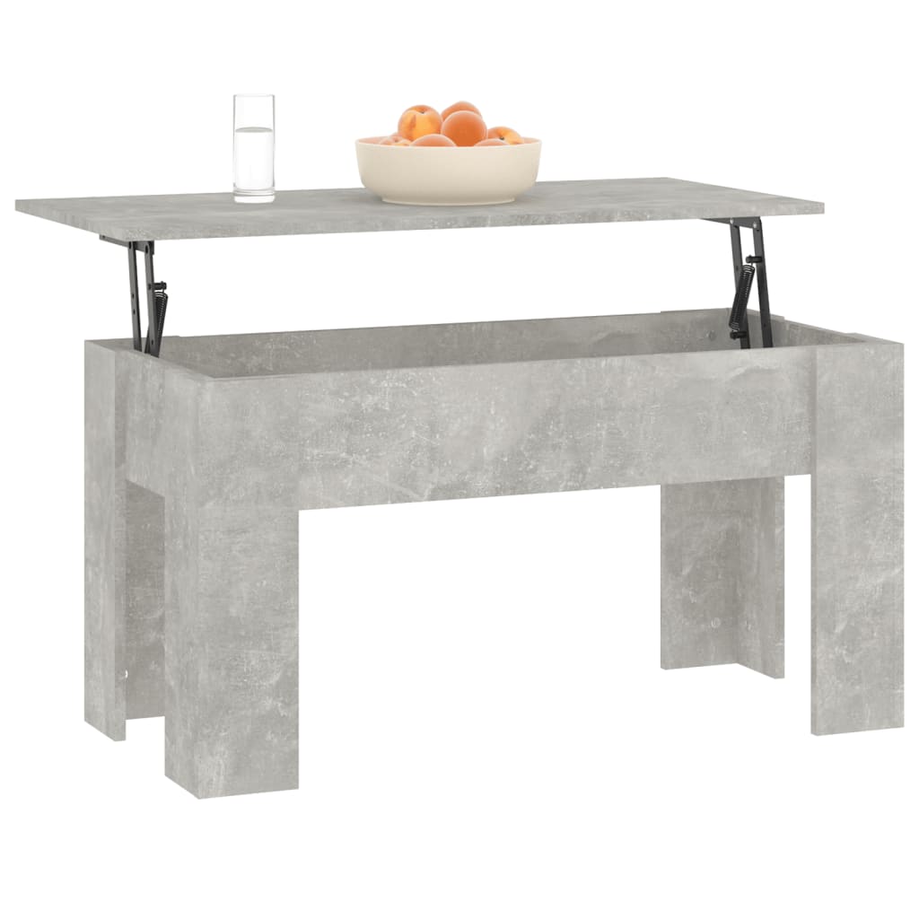 Stolić za kavu boja betona 101x49x52 cm konstruirano drvo