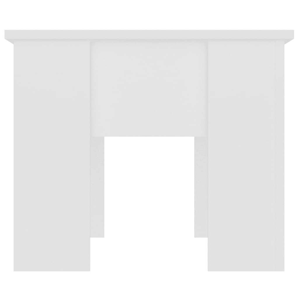 Stolić za kavu bijeli 79 x 49 x 41 cm od konstruiranog drva