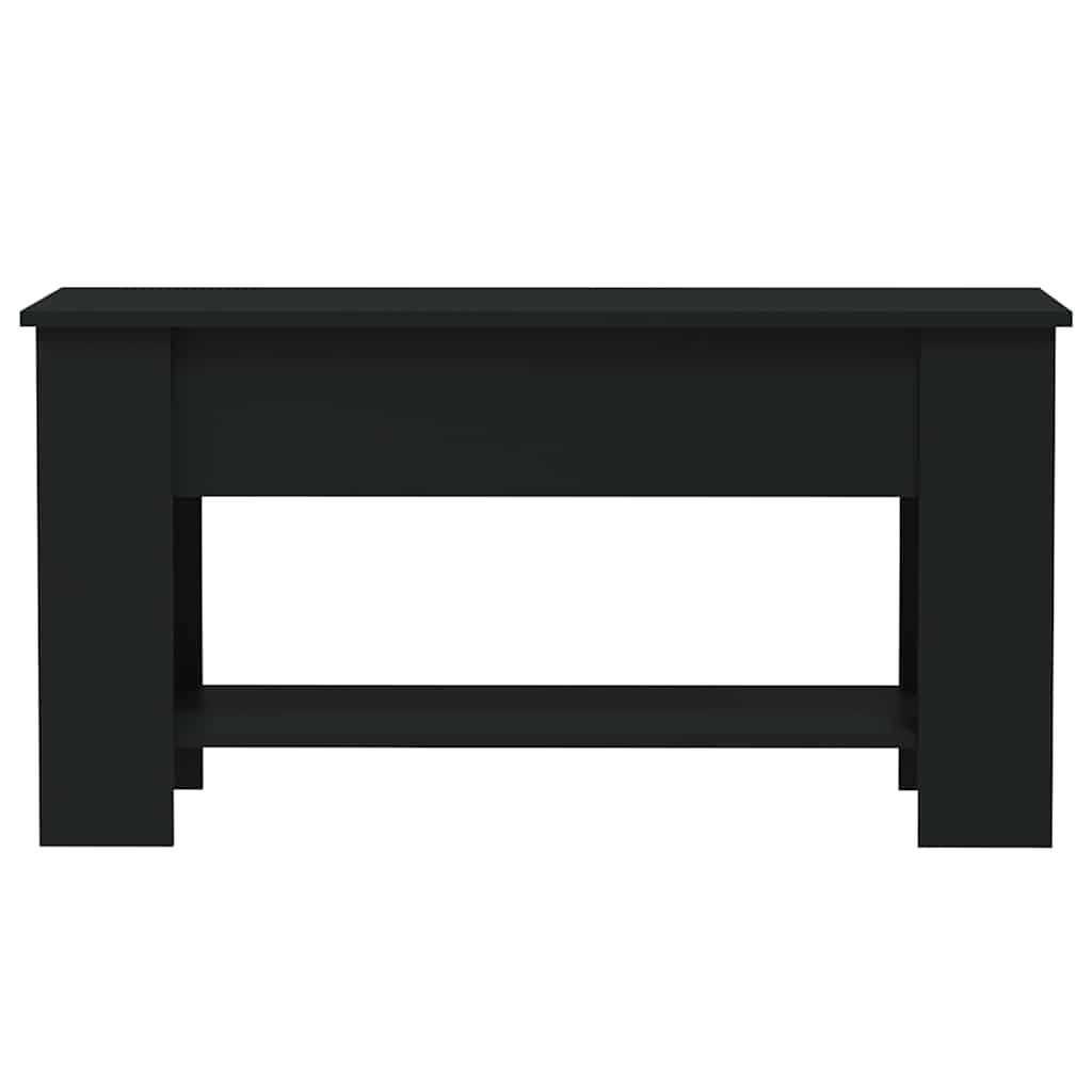 Stolić za kavu crni 101x49x52 cm od konstruiranog drva