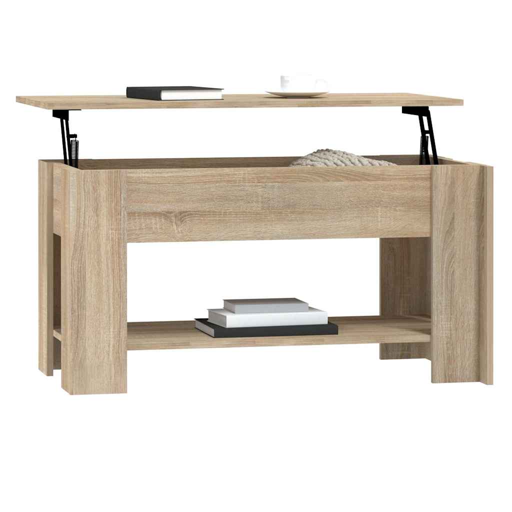 Stolić za kavu boja hrasta 101x49x52 cm konstruirano drvo