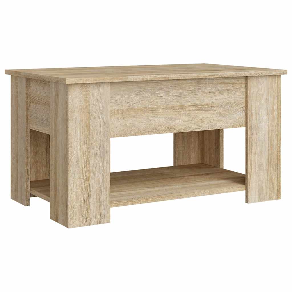 Stolić za kavu boja hrasta 79 x 49 x 41 cm konstruirano drvo