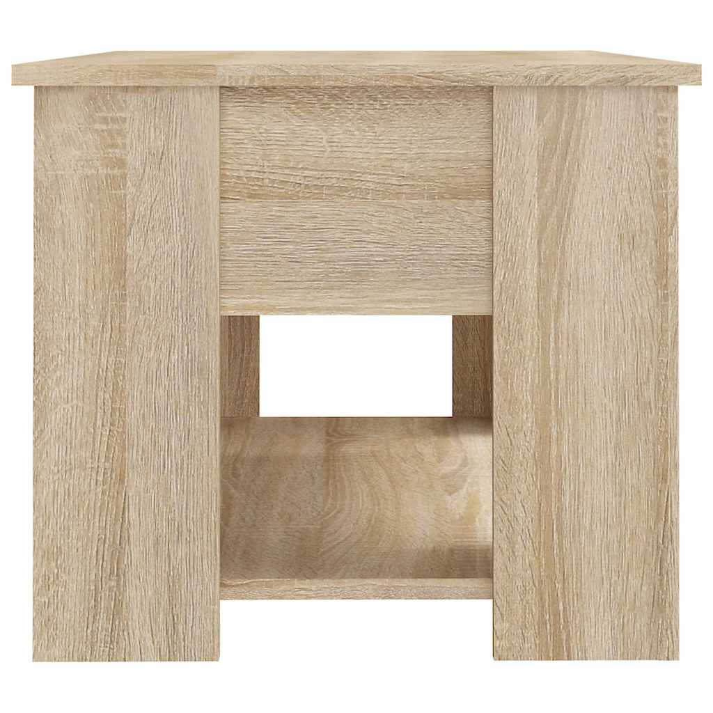 Stolić za kavu boja hrasta 79 x 49 x 41 cm konstruirano drvo