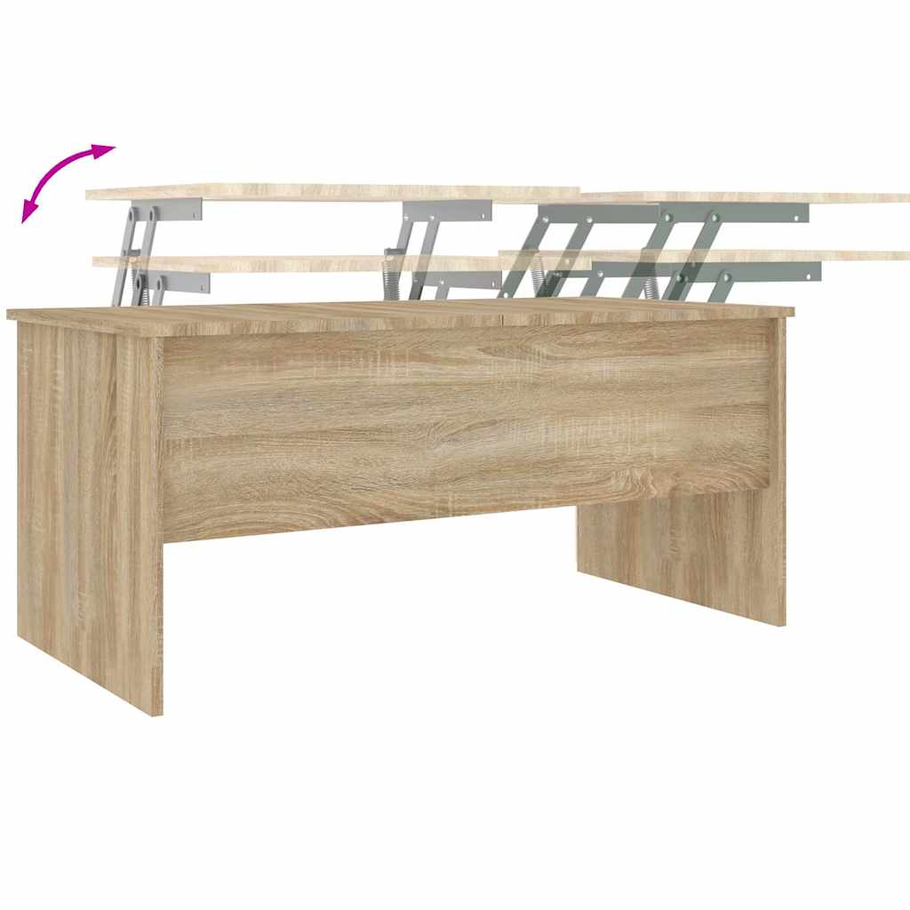 Stolić za kavu boja hrasta 102x50,5x46,5 cm konstruirano drvo