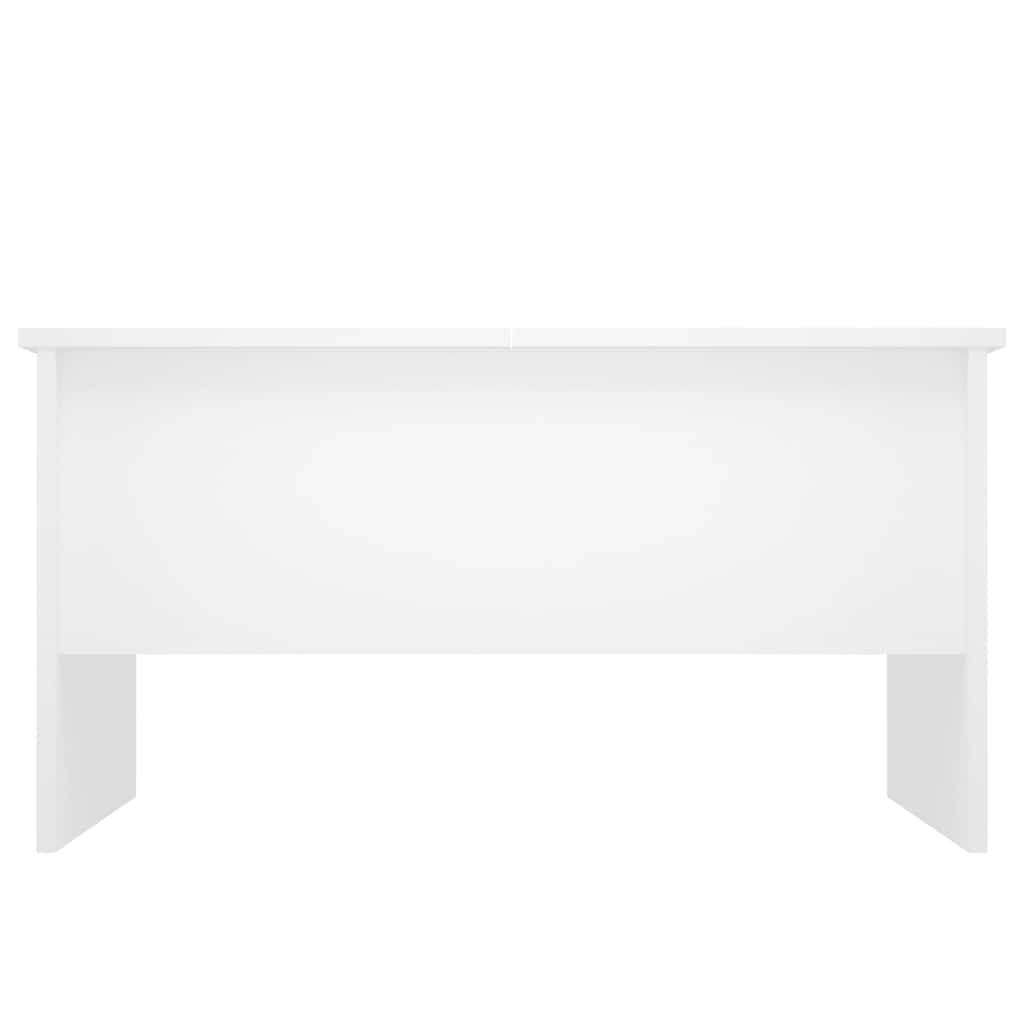 Stolić za kavu bijeli 80x50x42,5 cm od konstruiranog drva