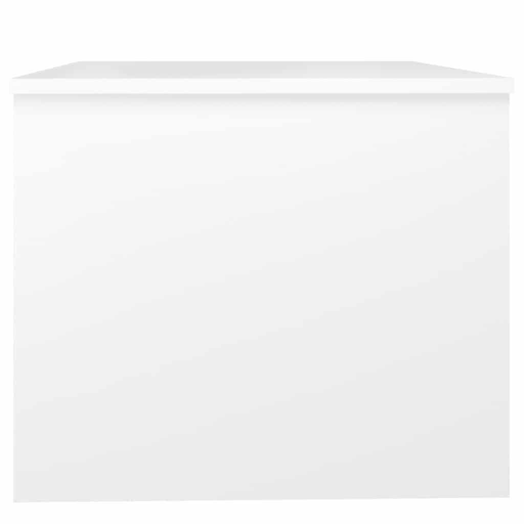 Stolić za kavu bijeli 80x50x42,5 cm od konstruiranog drva