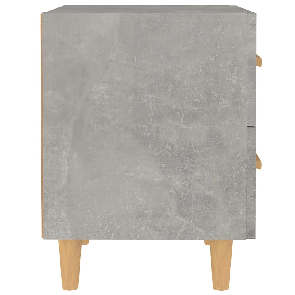 Noćni ormarići 2 kom siva boja betona 40 x 35 x 47,5 cm