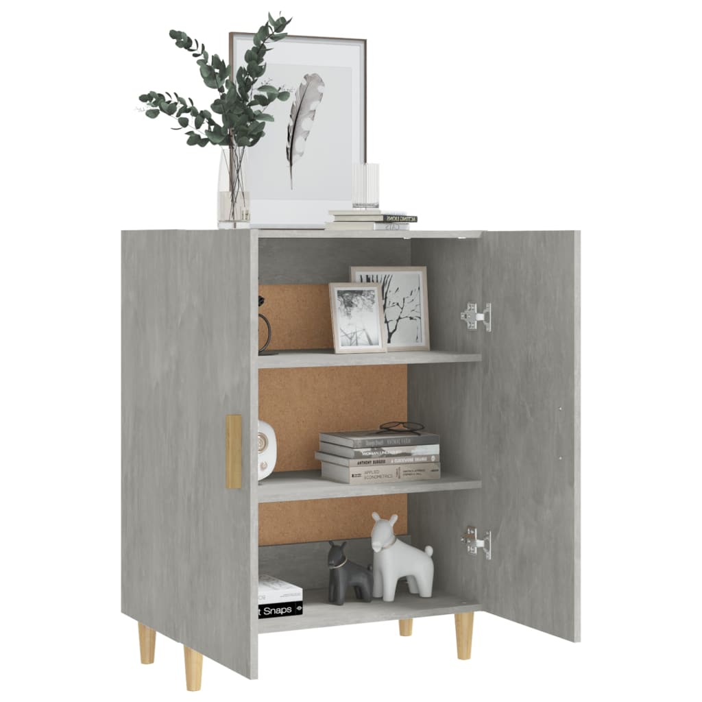 Komoda siva boja betona 70x34x90 cm od konstruiranog drva