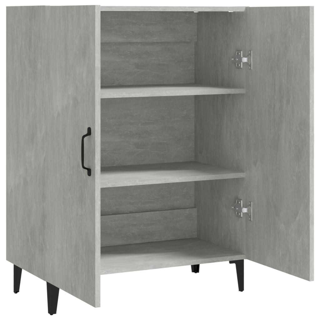 Komoda siva boja betona 70x34x90 cm od konstruiranog drva